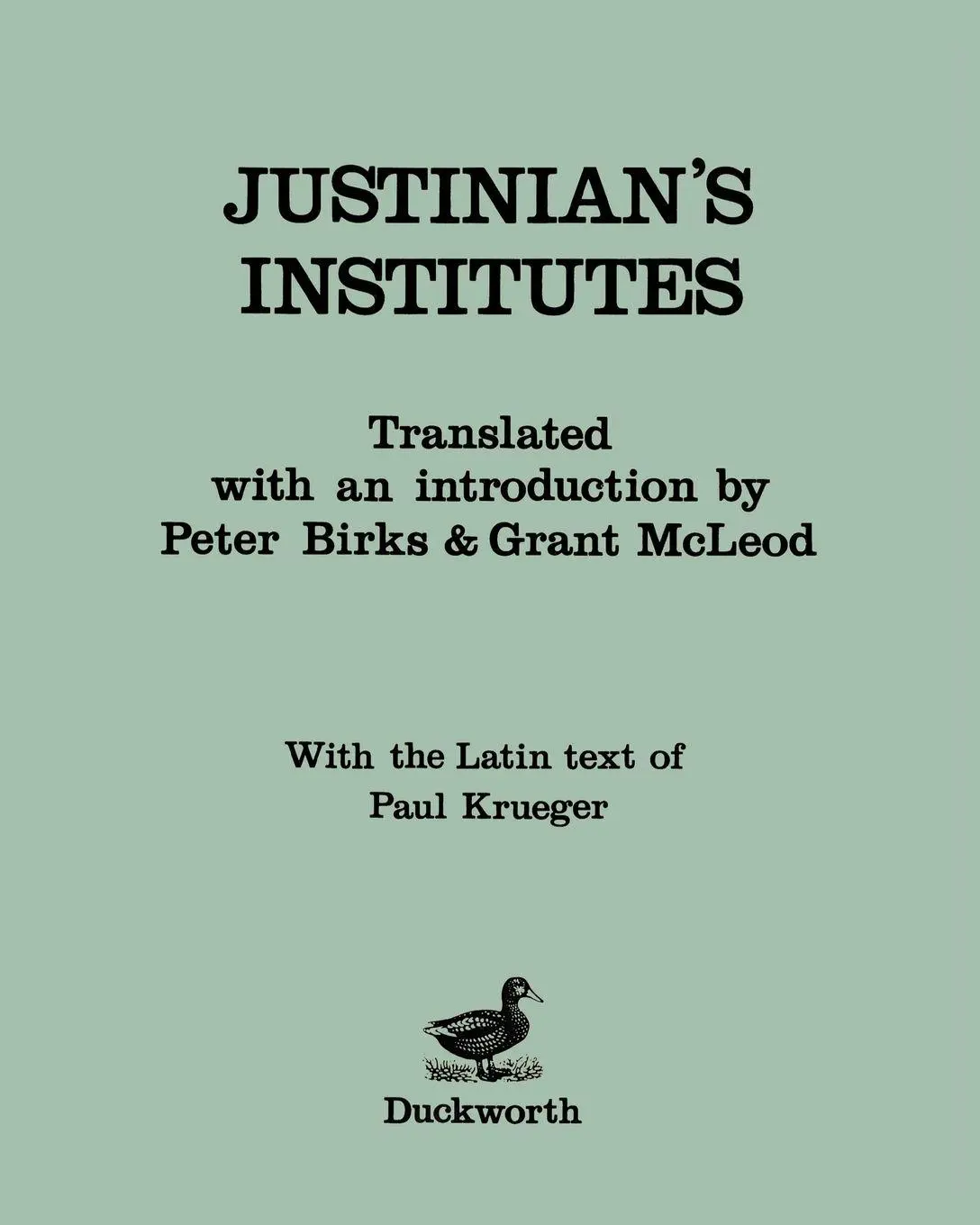 Cover: 9780715621653 | Justinian's Institutes | Justinian | Taschenbuch | Englisch | 2013