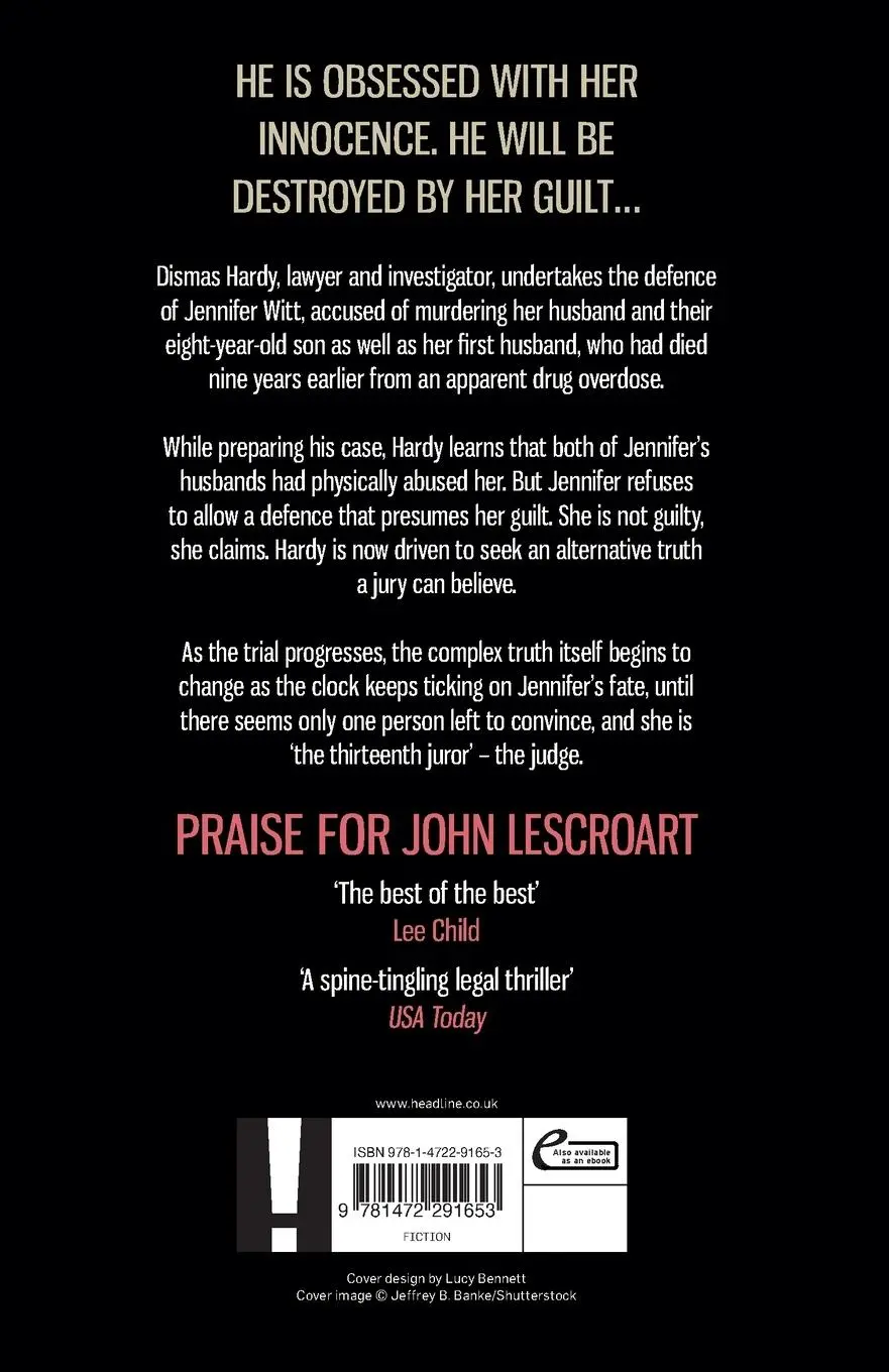 Rückseite: 9781472291653 | The Thirteenth Juror (Dismas Hardy series, book 4) | John Lescroart