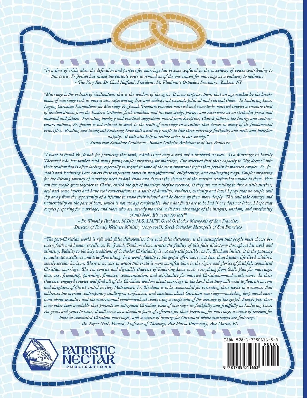 Rückseite: 9781735011653 | Enduring Love | Laying Christian Foundations for Marriage | Trenham