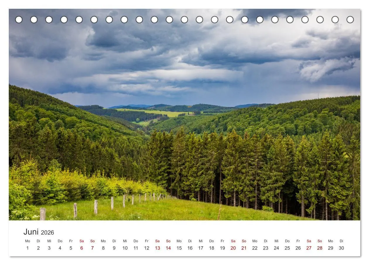 Bild: 9783457551653 | Das Sauerland im Wechsel der Jahreszeiten (Tischkalender 2026 DIN...