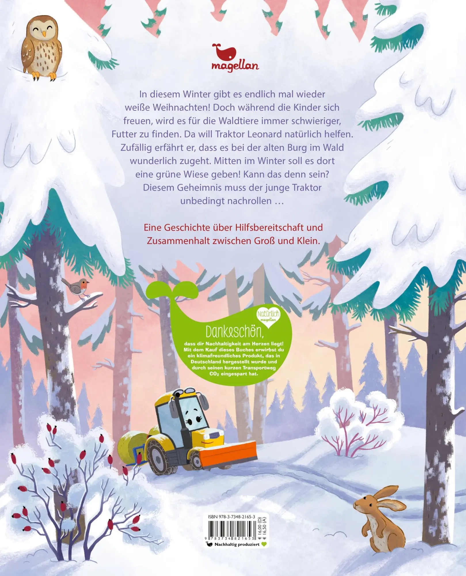 Rückseite: 9783734821653 | Leonard - Ein Traktor rettet Weihnachten | Suza Kolb | Buch | Leonard