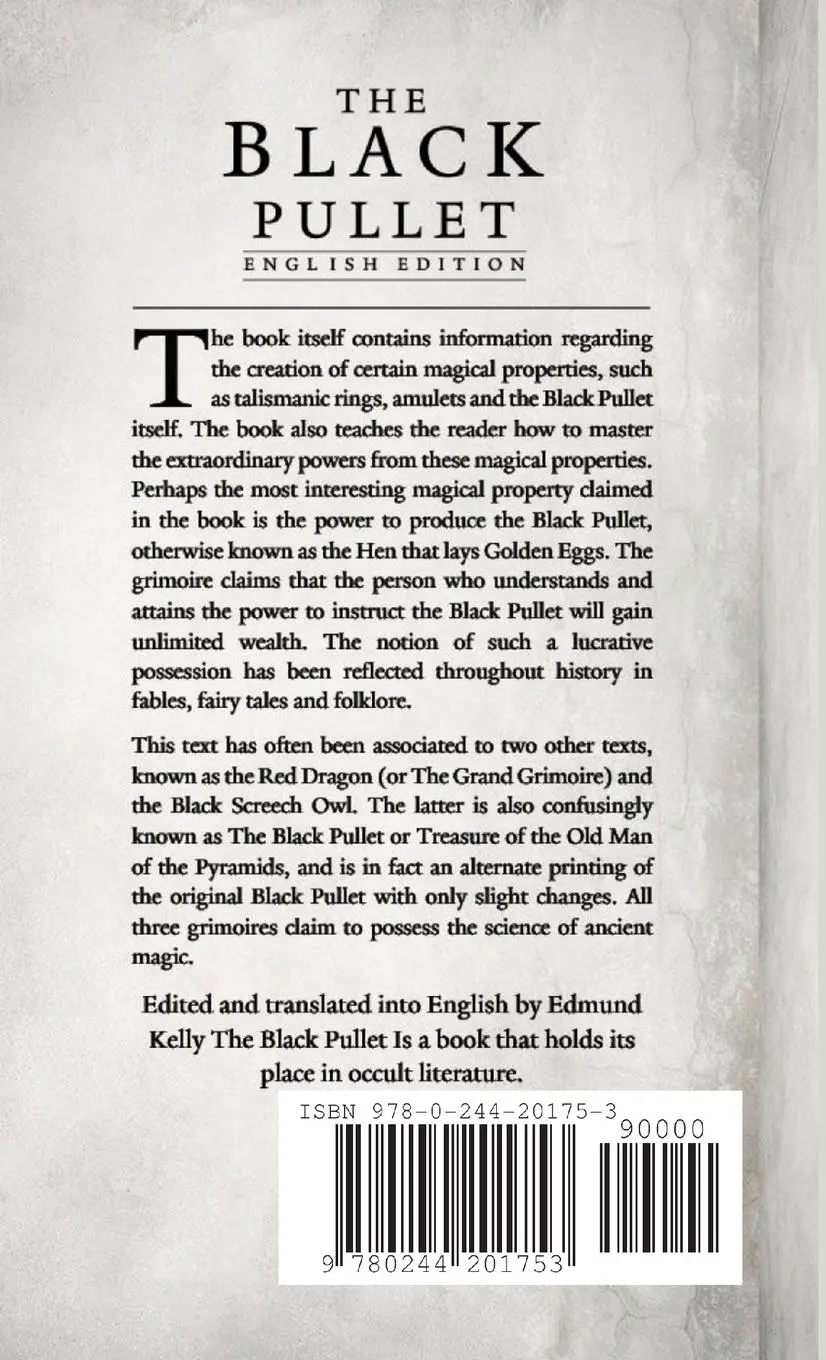 Rückseite: 9780244201753 | The Black Pullet, English Edition | Edmund Kelly | Taschenbuch | 2019