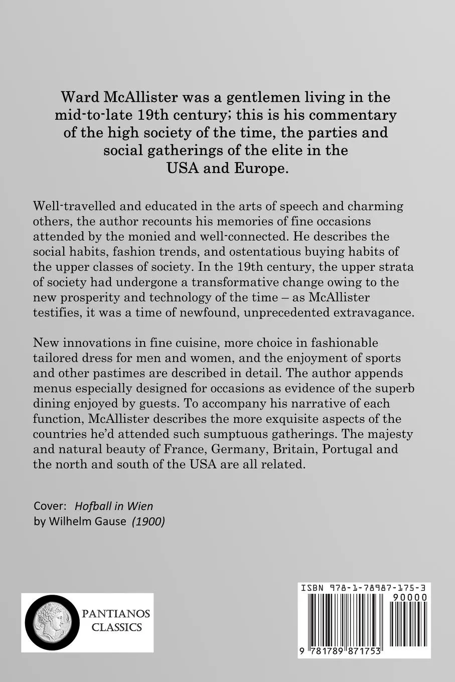 Rückseite: 9781789871753 | Society as I Have Found It | Ward McAllister | Taschenbuch | Englisch