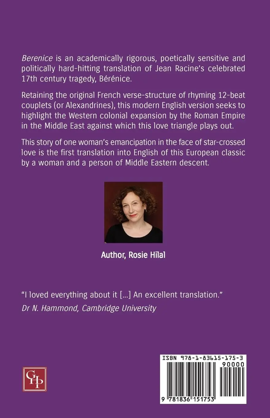 Rückseite: 9781836151753 | Berenice | Translated from Jean Racine's Bérénice by Rosie Hilal