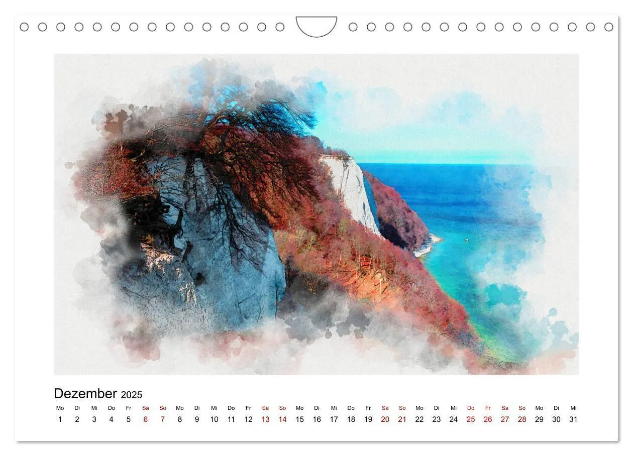 Bild: 9783435141753 | Ostsee Aquarelle (Wandkalender 2025 DIN A4 quer), CALVENDO...