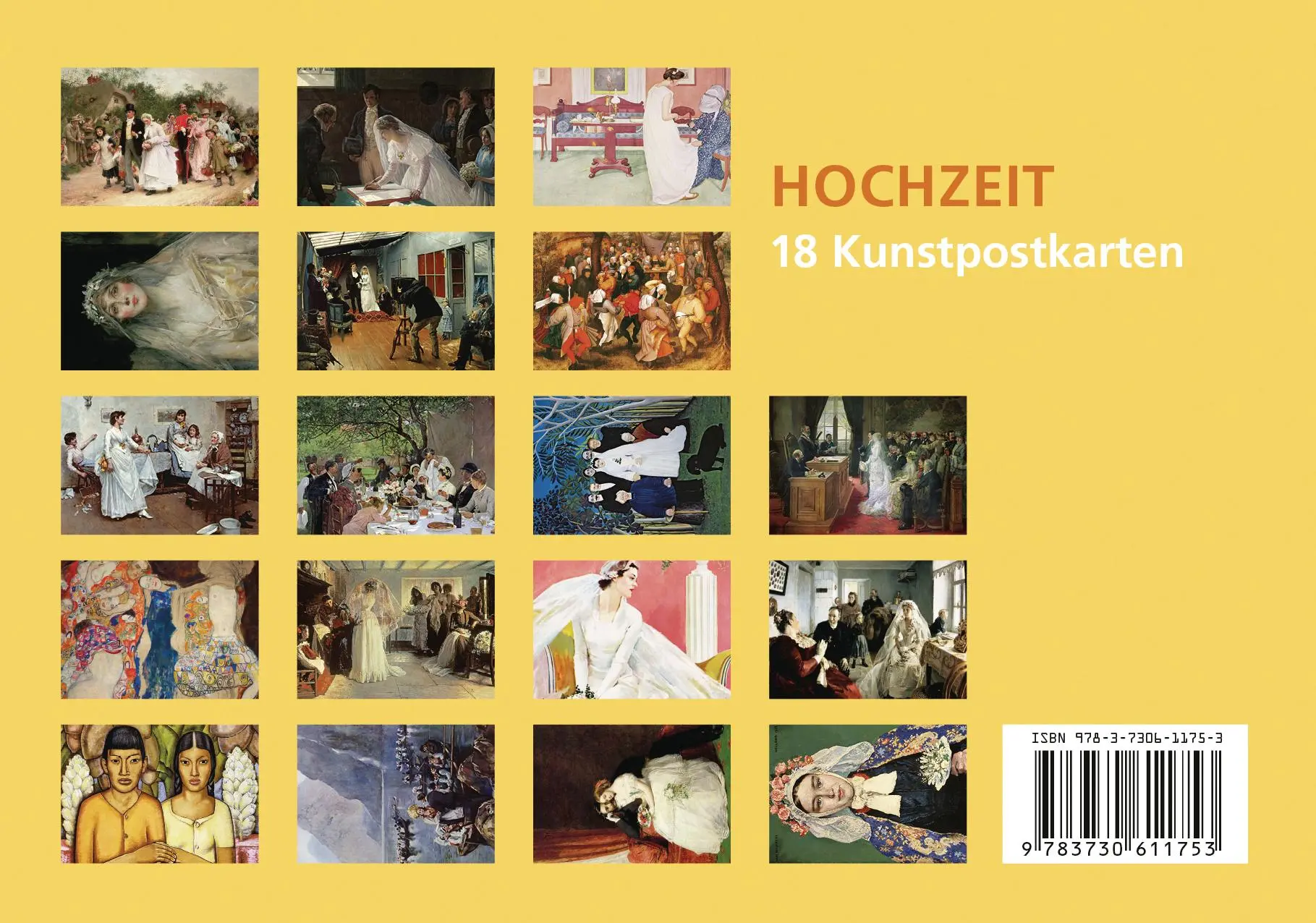 Bild: 9783730611753 | Postkarten-Set Hochzeit | 18 Kunstpostkarten | Anaconda Verlag | Buch