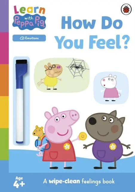 Cover: 9780241601853 | Learn with Peppa: How Do You Feel? | Wipe-Clean Activity Book | Pig