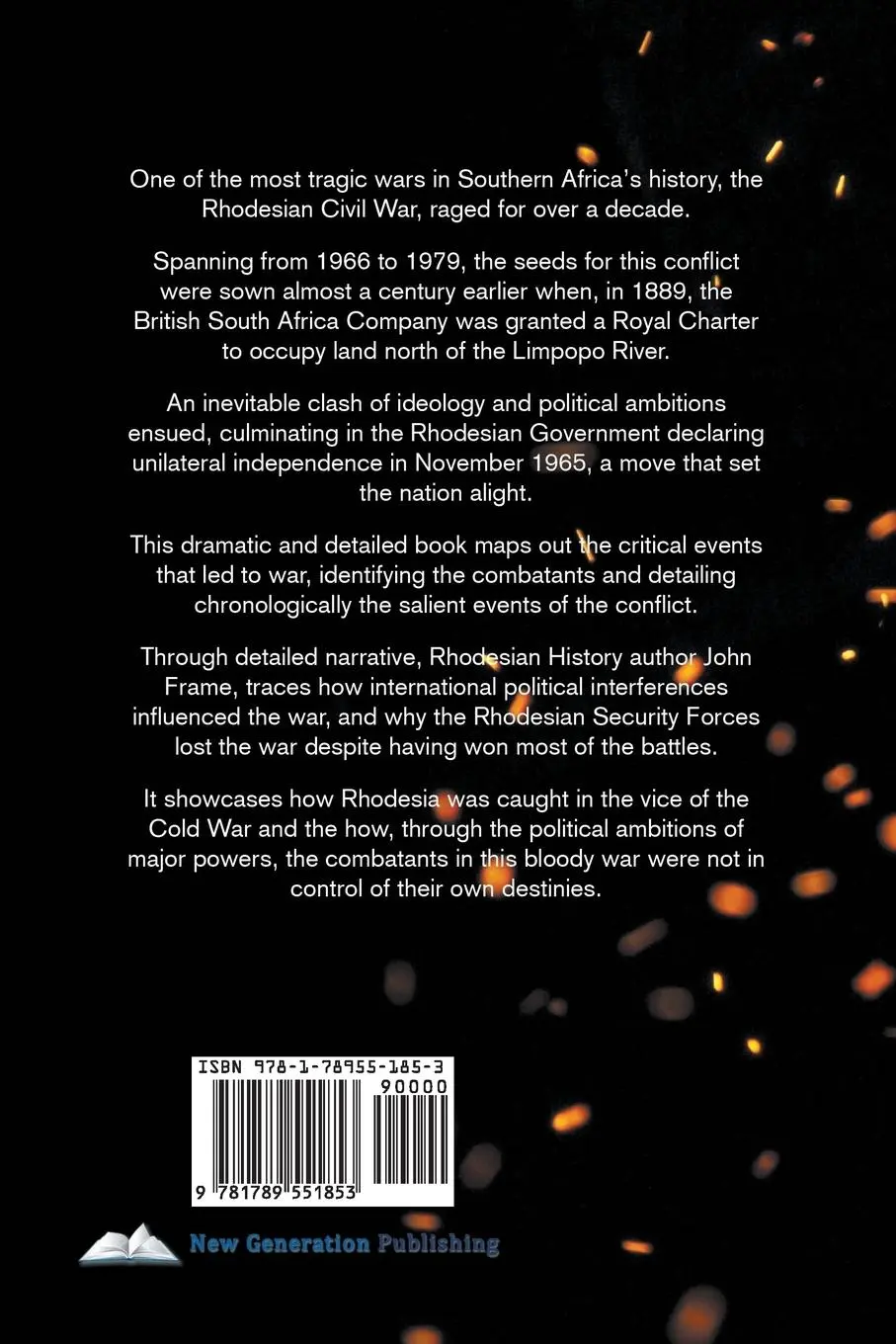 Rückseite: 9781789551853 | The Rhodesian Civil War (1966-1979) | John Frame | Taschenbuch | 2018