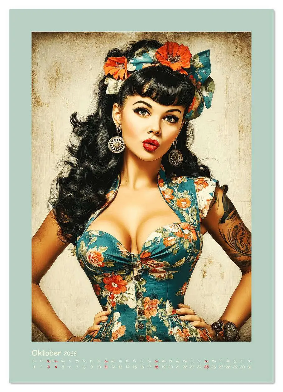 Bild: 9783516621853 | Flair der 50er Jahre. Girls im nostalgischen Pin-up-Stil...
