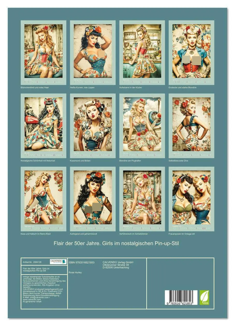 Bild: 9783516621853 | Flair der 50er Jahre. Girls im nostalgischen Pin-up-Stil...