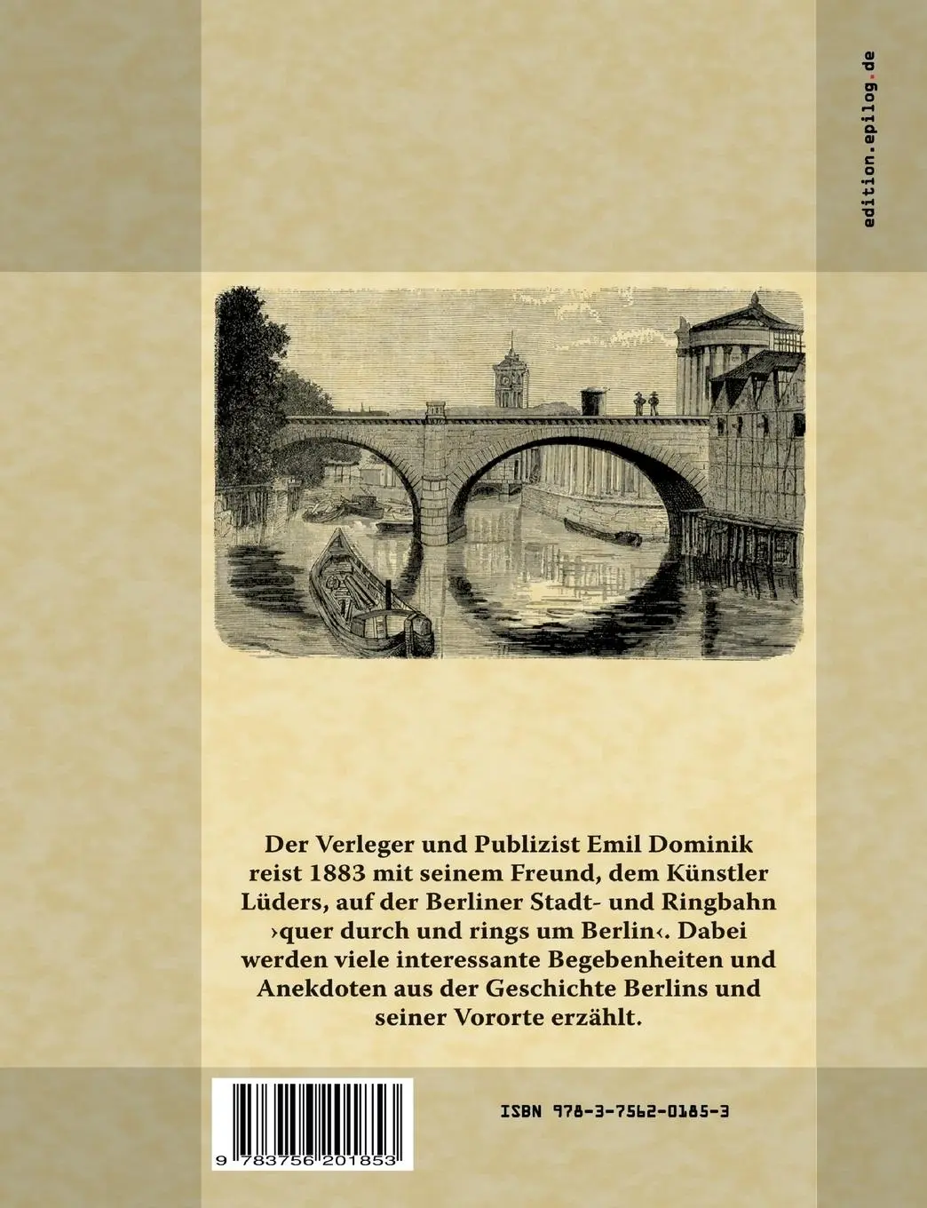 Rückseite: 9783756201853 | Quer durch und ringsum Berlin | Emil Dominik | Taschenbuch | Paperback