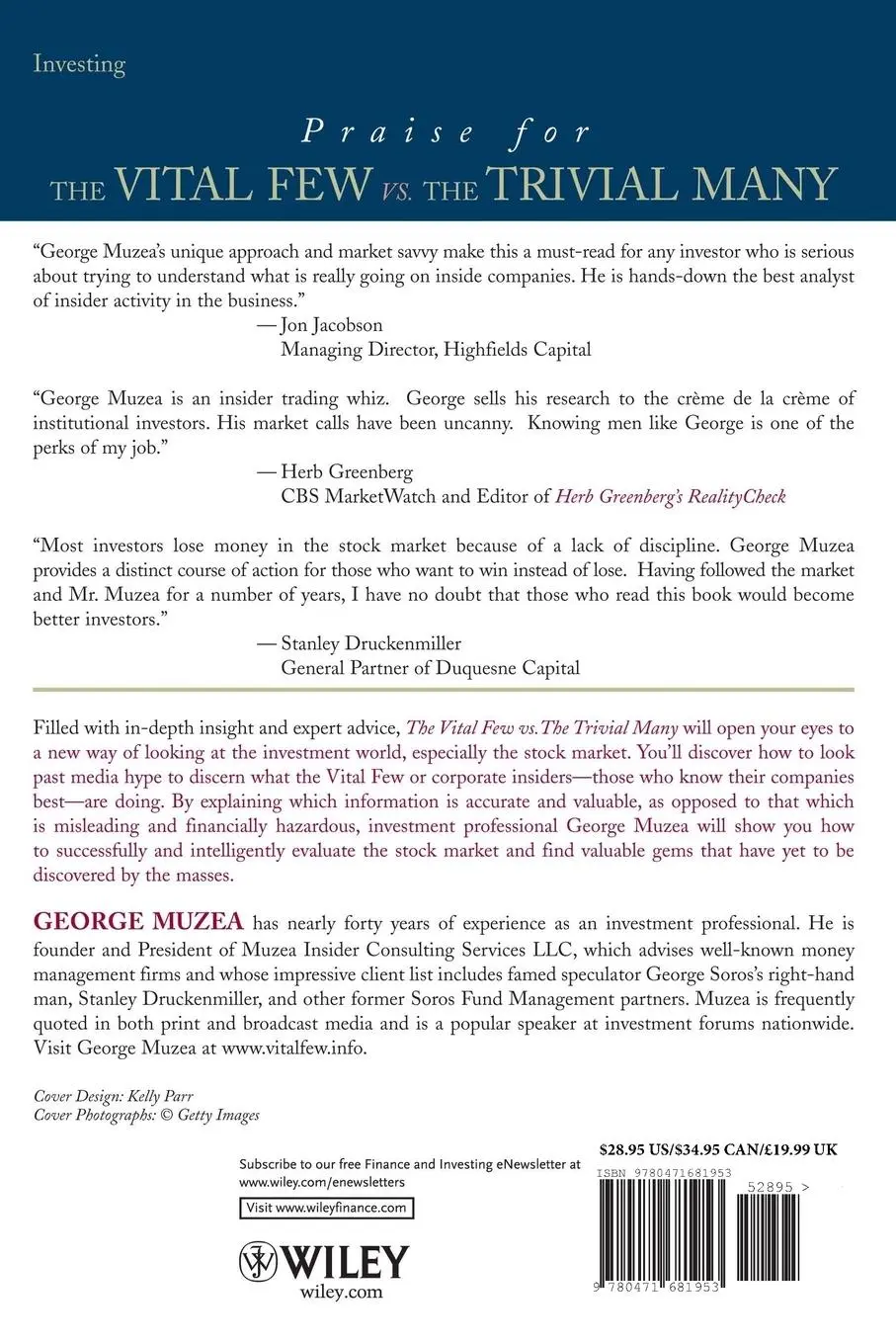 Rückseite: 9780471681953 | The Vital Few Versus the Trivial Many | George Muzea | Taschenbuch