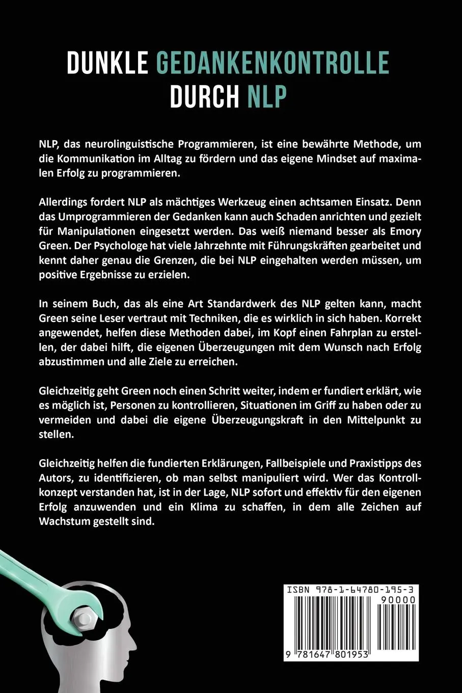 Rückseite: 9781647801953 | Dunkle Gedankenkontrolle durch NLP | Emory Green | Taschenbuch | 2020