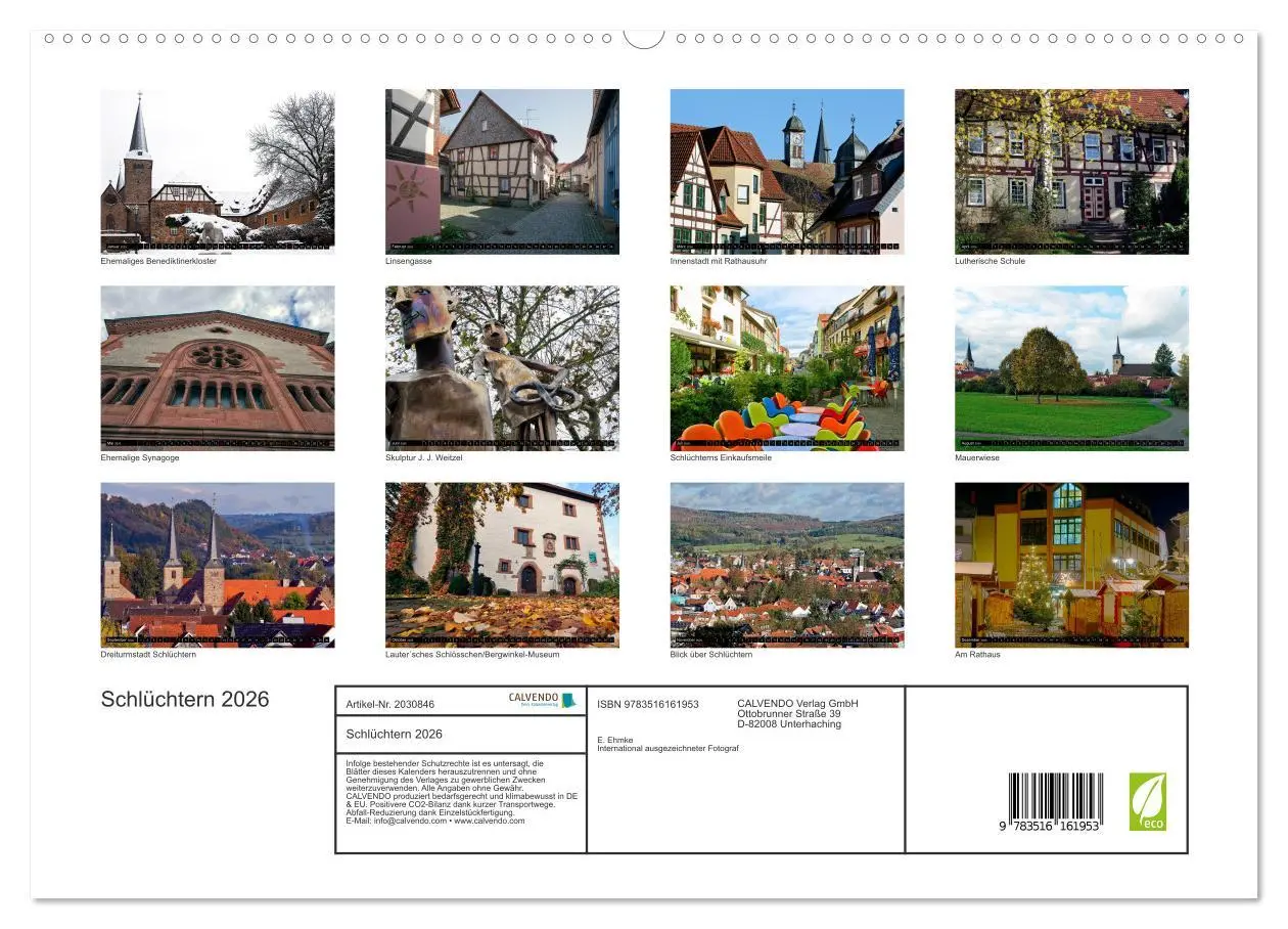 Bild: 9783516161953 | Schlüchtern 2026 (hochwertiger Premium Wandkalender 2026 DIN A2...