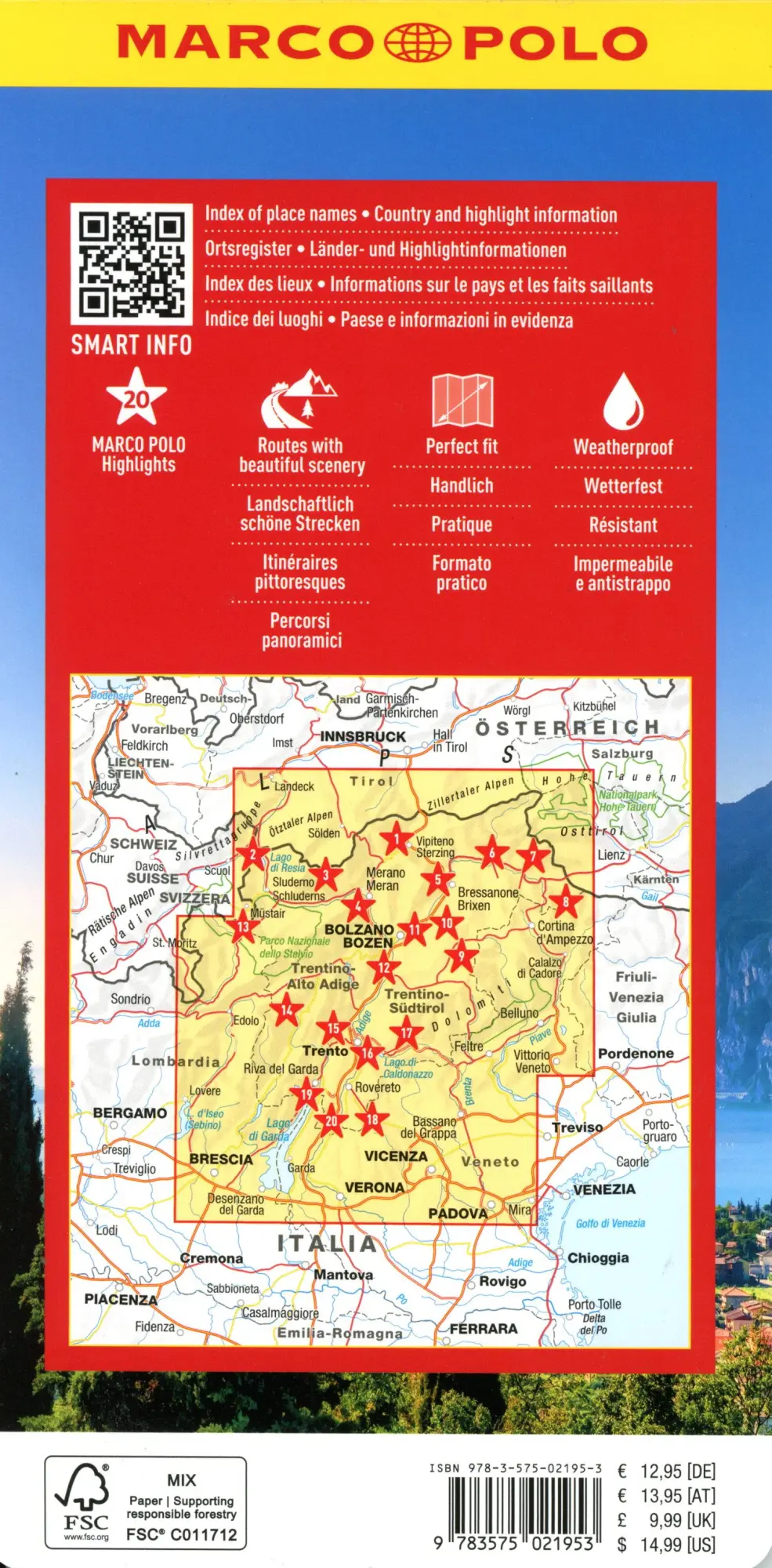Bild: 9783575021953 | MARCO POLO Reisekarte Italien 03 Südtirol, Trentino, Gardasee...