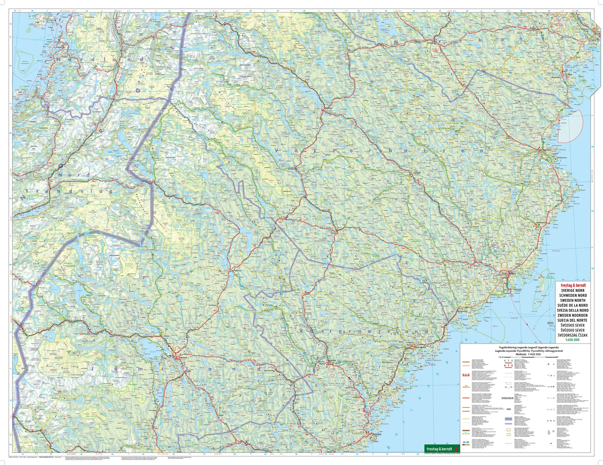 Bild: 9783707921953 | Schweden Nord, Straßenkarte 1:400.000, freytag &amp; berndt | Berndt