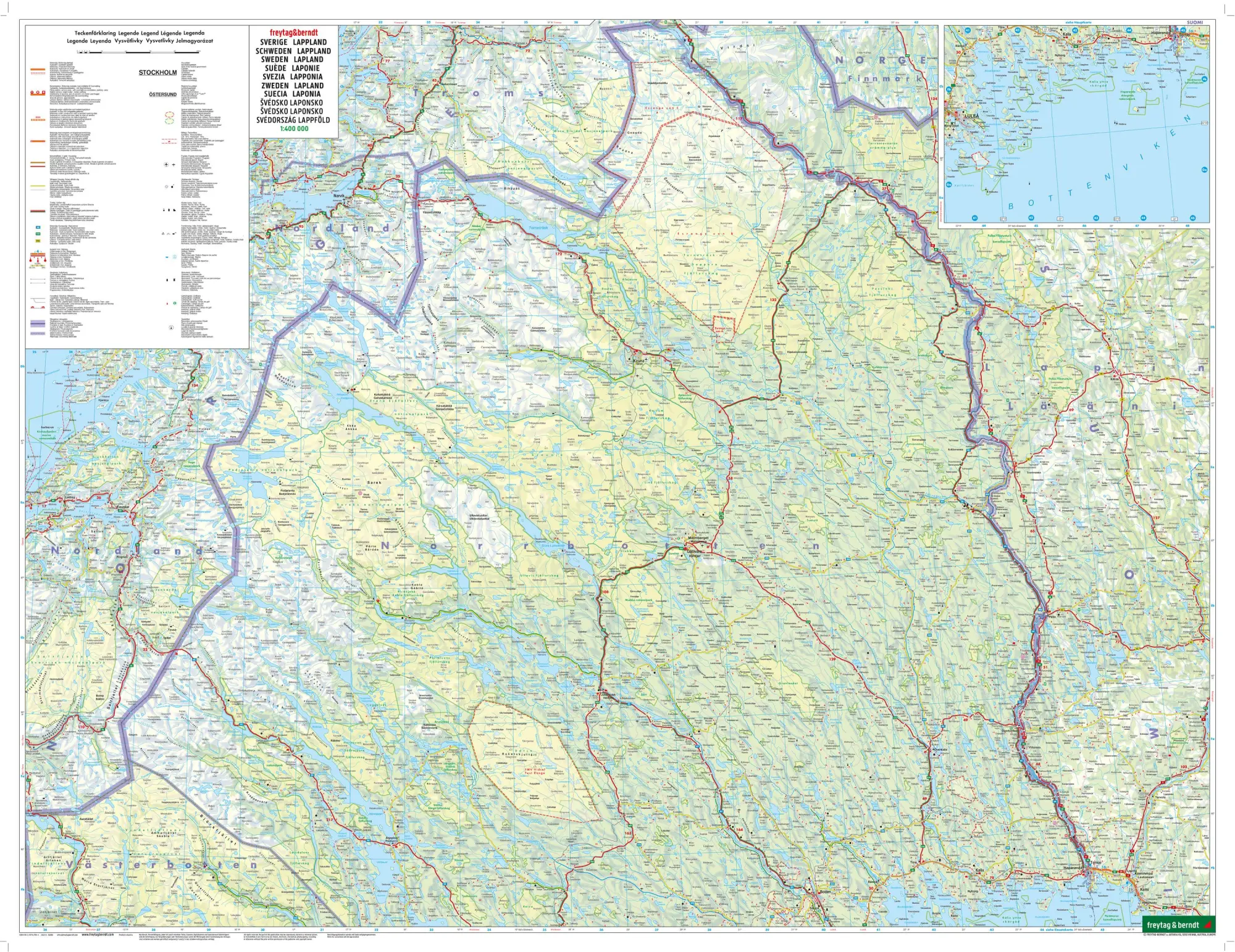 Bild: 9783707921953 | Schweden Nord, Straßenkarte 1:400.000, freytag &amp; berndt | Berndt