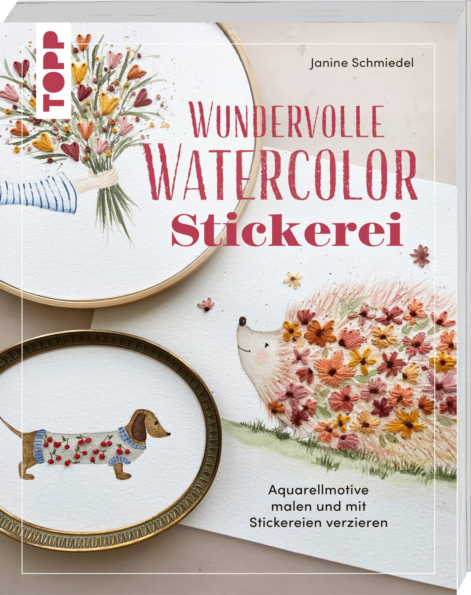 Cover: 9783735881953 | Wundervolle Watercolor Stickerei | Janine Schmiedel | Taschenbuch