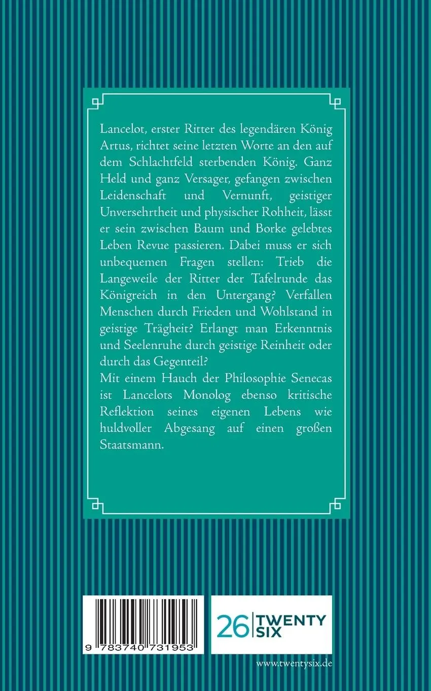 Rückseite: 9783740731953 | Lancelots Stille | Sabine Speer | Taschenbuch | 96 S. | Deutsch | 2018