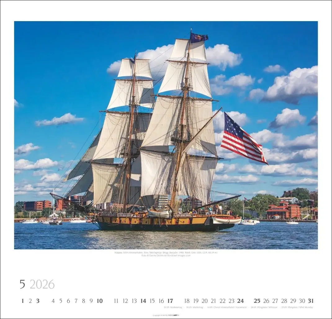 Bild: 9783839901953 | Tall Ships Kalender 2026 | Weingarten | Kalender | Spiralbindung