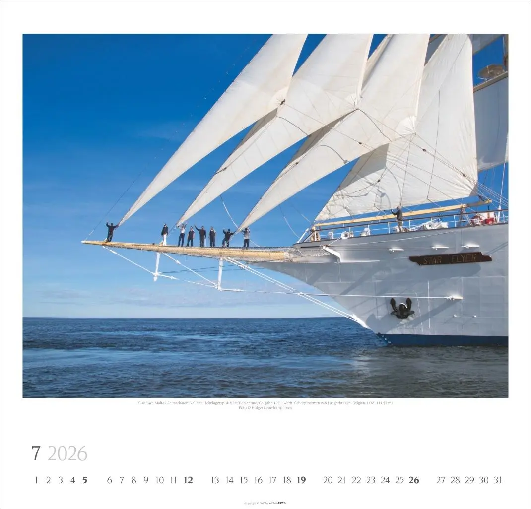 Bild: 9783839901953 | Tall Ships Kalender 2026 | Weingarten | Kalender | Spiralbindung