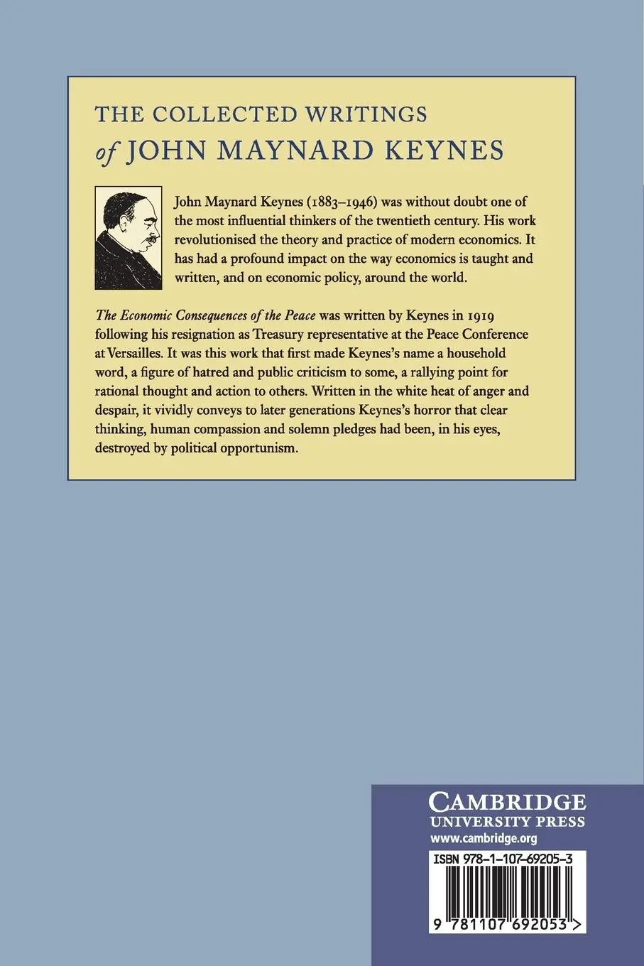 Rückseite: 9781107692053 | The Collected Writings of John Maynard Keynes | John Maynard Keynes