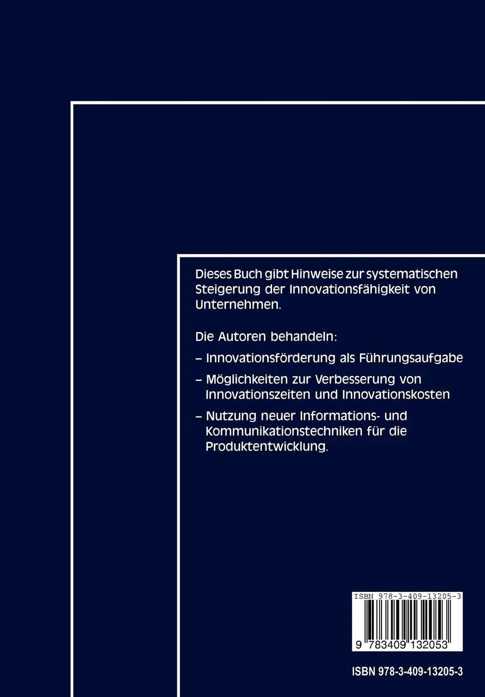 Rückseite: 9783409132053 | Aspekte des Innovationsmanagements | Horst Albach (u. a.) | Buch