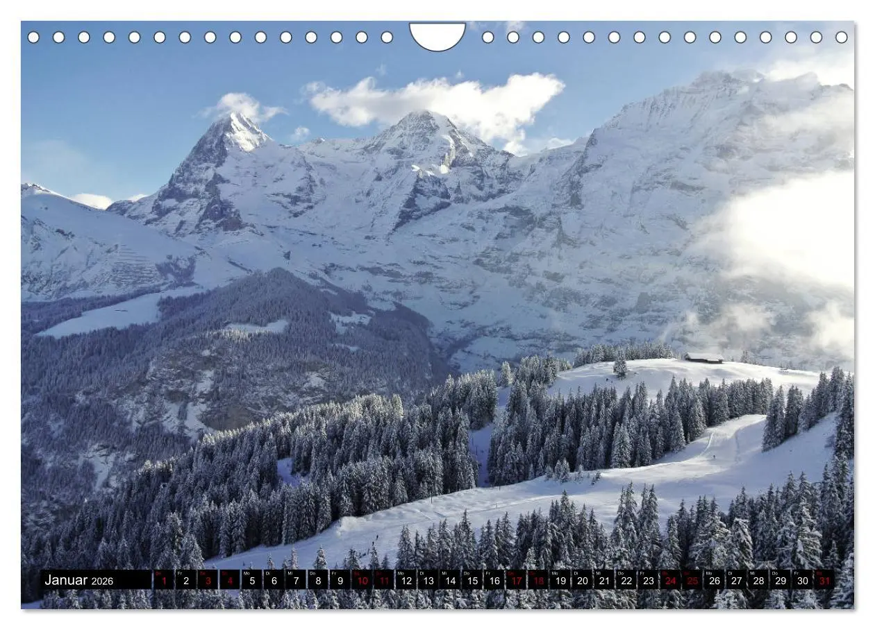 Bild: 9783457892053 | Eiger, Mönch und Jungfrau 2026 (Wandkalender 2026 DIN A4 quer),...