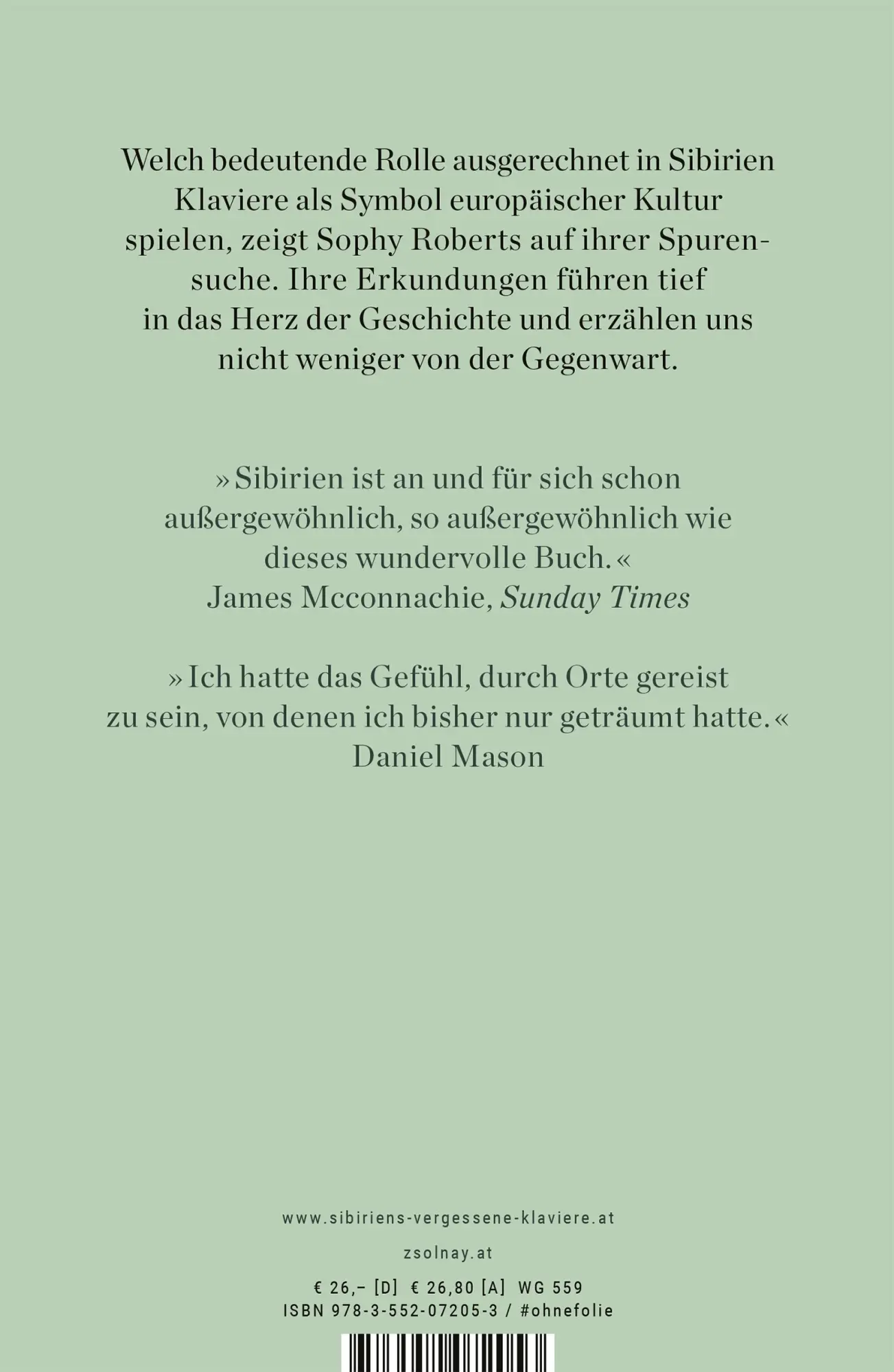 Bild: 9783552072053 | Sibiriens vergessene Klaviere | Sophy Roberts | Buch | 400 S. | 2020