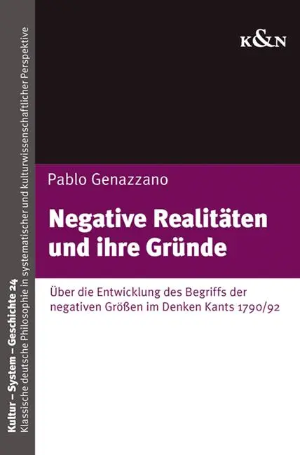 Cover: 9783826092053 | Negative Realitäten und ihre Gründe | Pablo Genazzano | Taschenbuch