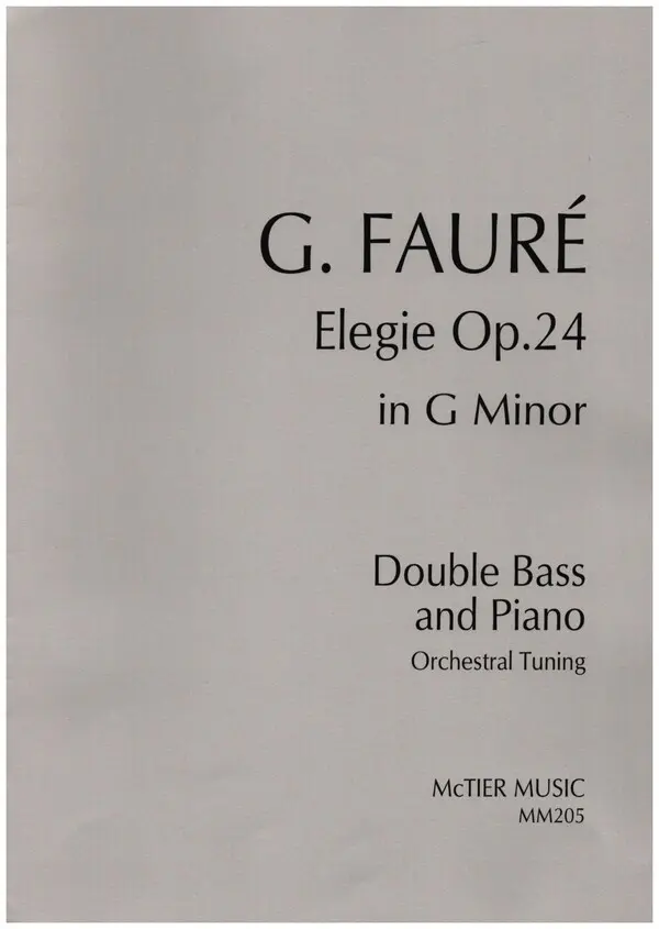 Cover: 9790570492053 | Elegie In A Minor | Gabriel Urbain Fauré | Buch | Spartan Press