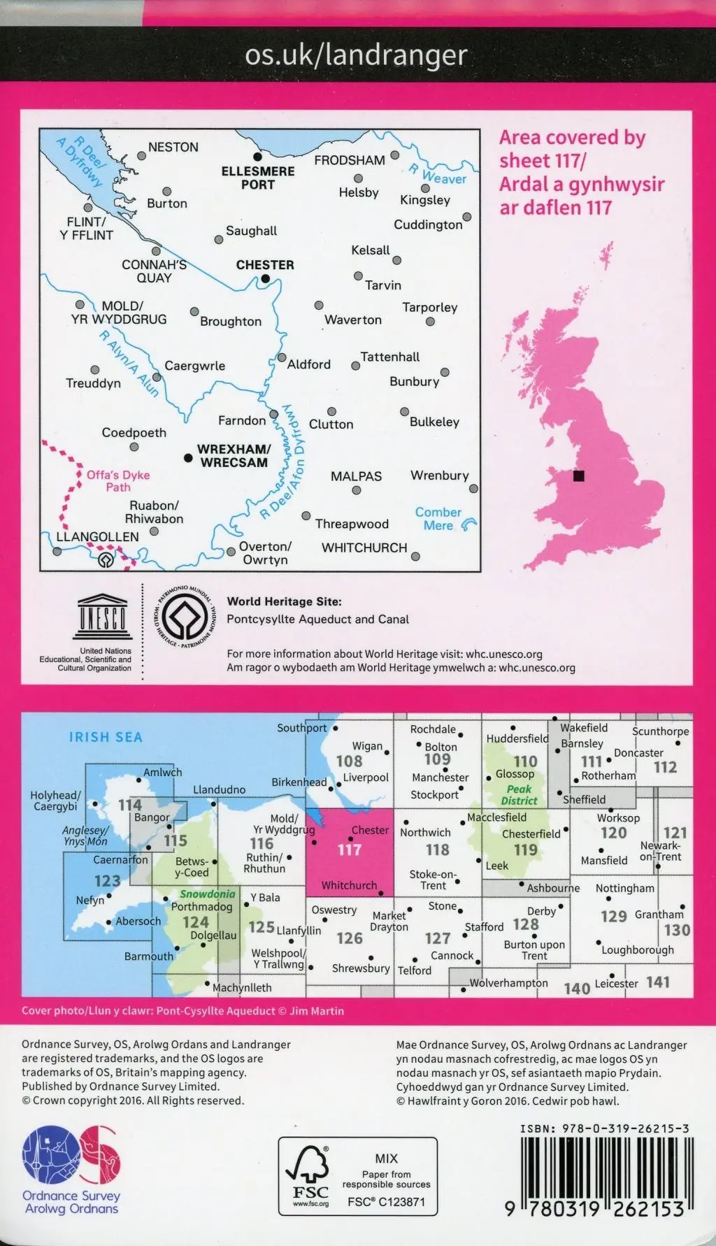 Bild: 9780319262153 | Chester &amp; Wrexham, Ellesmere Port | Ordnance Survey | (Land-)Karte