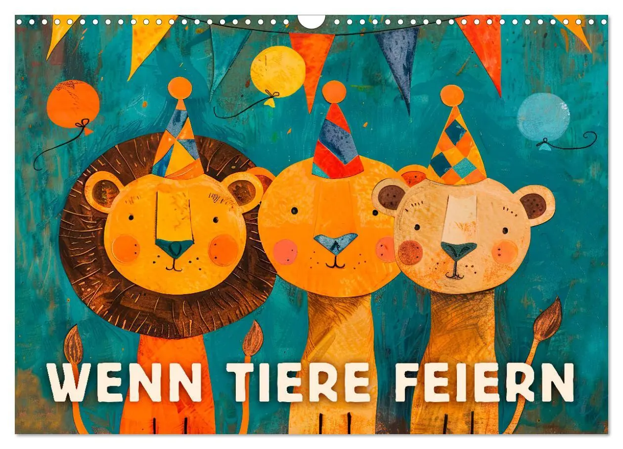 Cover: 9783457402153 | Wenn Tiere feiern (Wandkalender 2026 DIN A3 quer), CALVENDO...