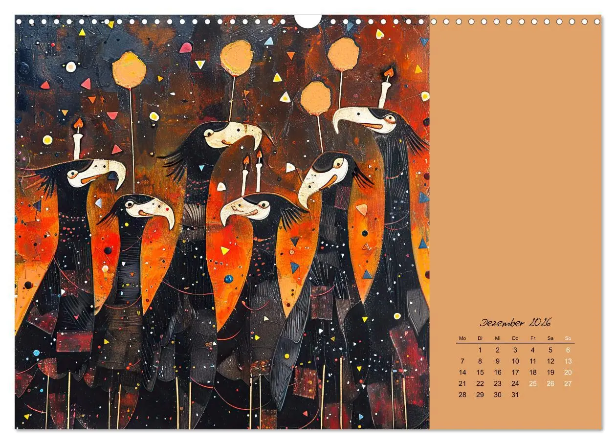 Bild: 9783457402153 | Wenn Tiere feiern (Wandkalender 2026 DIN A3 quer), CALVENDO...
