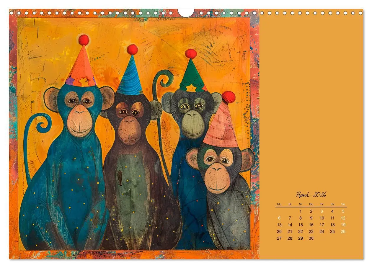 Bild: 9783457402153 | Wenn Tiere feiern (Wandkalender 2026 DIN A3 quer), CALVENDO...