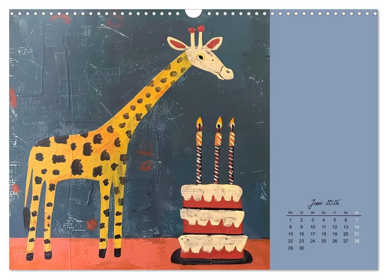 Bild: 9783457402153 | Wenn Tiere feiern (Wandkalender 2026 DIN A3 quer), CALVENDO...