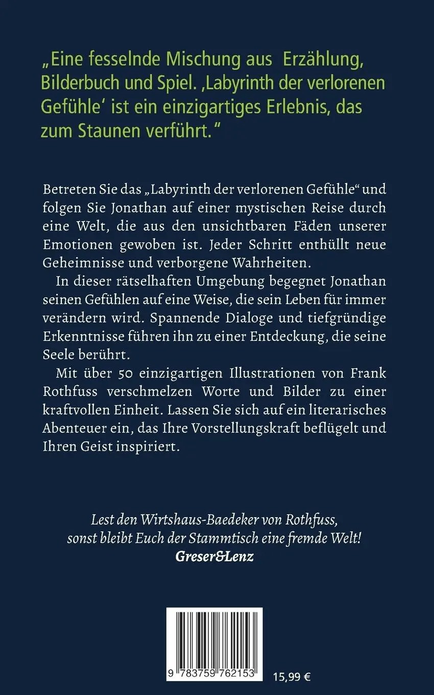 Rückseite: 9783759762153 | Labyrinth der verlorenen Gefühle | Frank Rothfuss | Taschenbuch | 2024