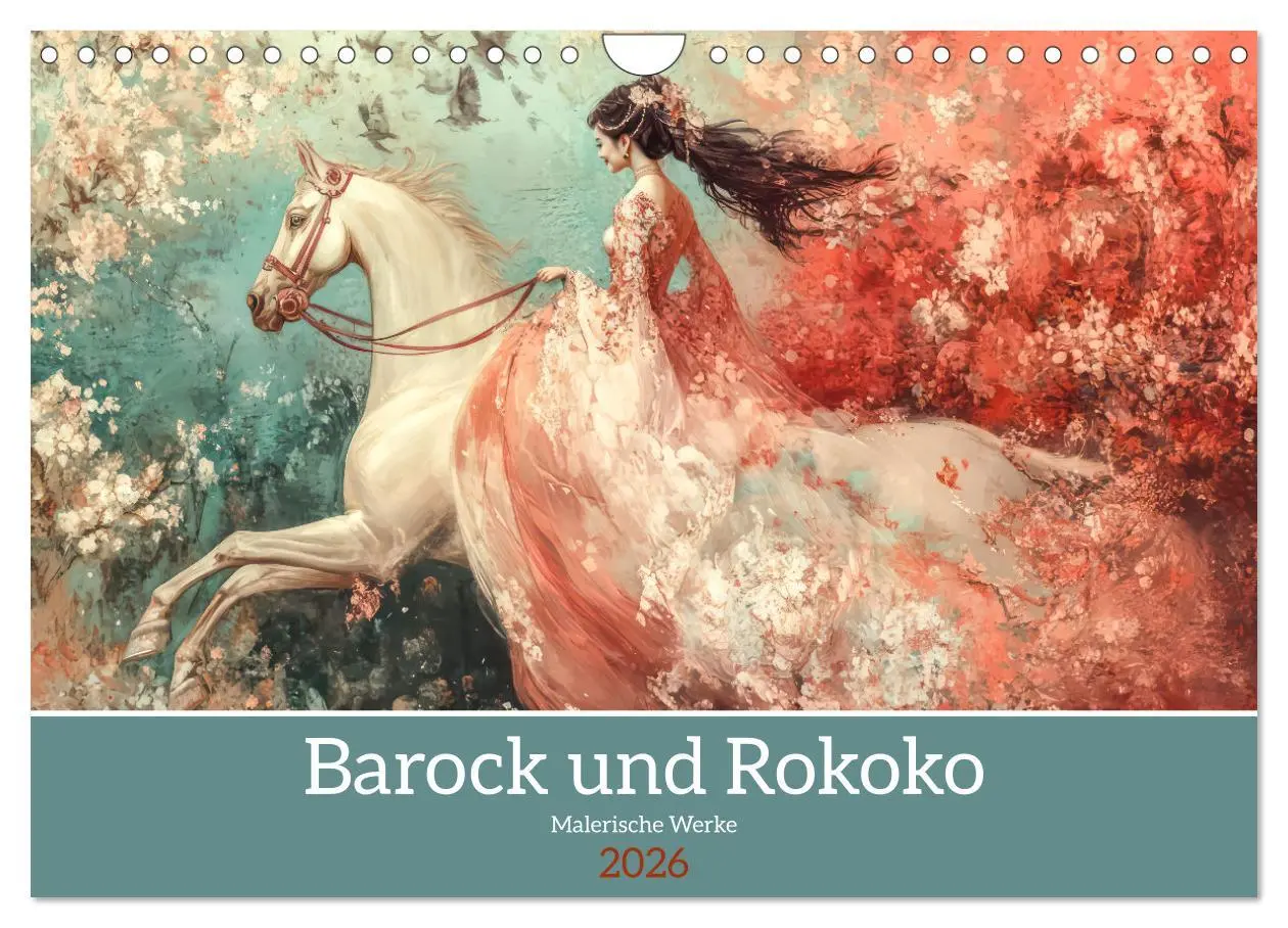 Cover: 9783457252253 | Barock und Rokoko - Malerische Werke (Wandkalender 2026 DIN A4...