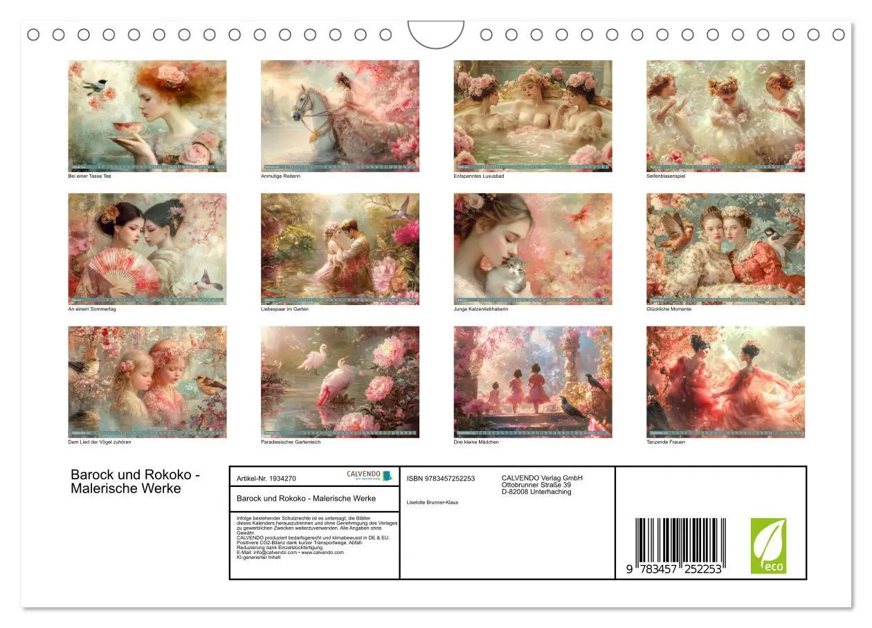 Bild: 9783457252253 | Barock und Rokoko - Malerische Werke (Wandkalender 2026 DIN A4...