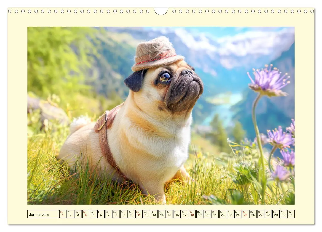 Bild: 9783457942253 | Mops trifft Berglust. Fidele Gipfelstürmer im Höhenrausch...