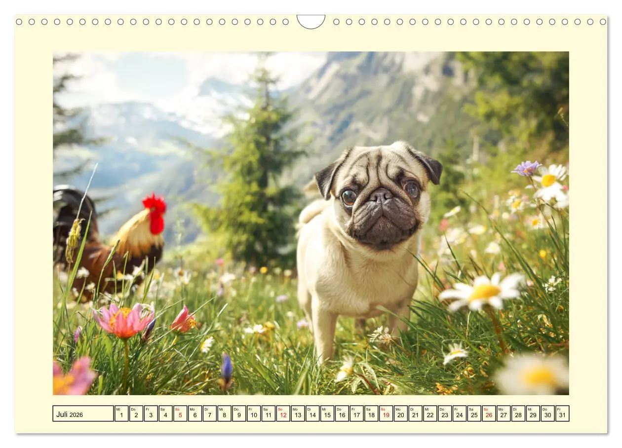 Bild: 9783457942253 | Mops trifft Berglust. Fidele Gipfelstürmer im Höhenrausch...