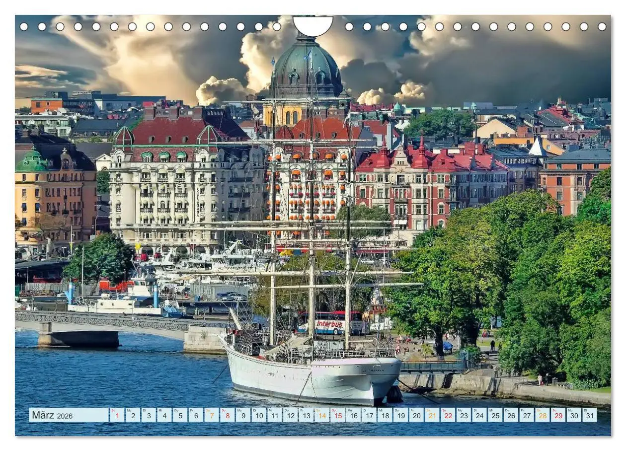 Bild: 9783516032253 | Stockholm - Venedig des Nordens (Wandkalender 2026 DIN A4 quer),...
