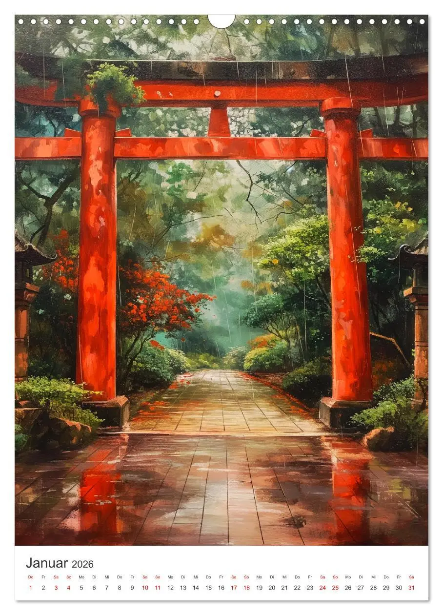 Bild: 9783516272253 | Japan. Impressionen im Aquarell-Stil (Wandkalender 2026 DIN A3...