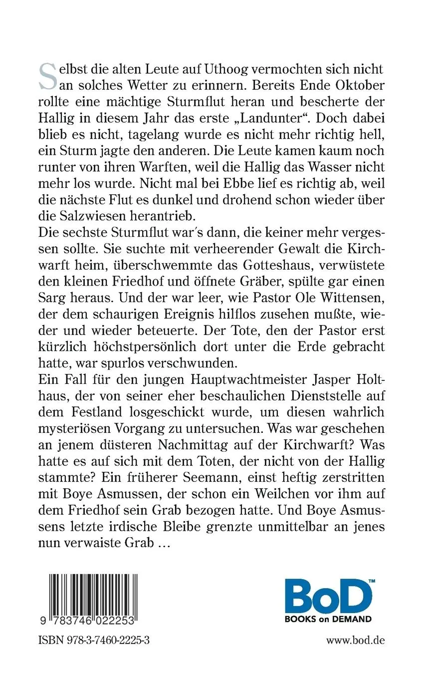 Rückseite: 9783746022253 | Das Grab auf der Hallig | Kriminal-Novelle | Wolfgang Brammen | Buch
