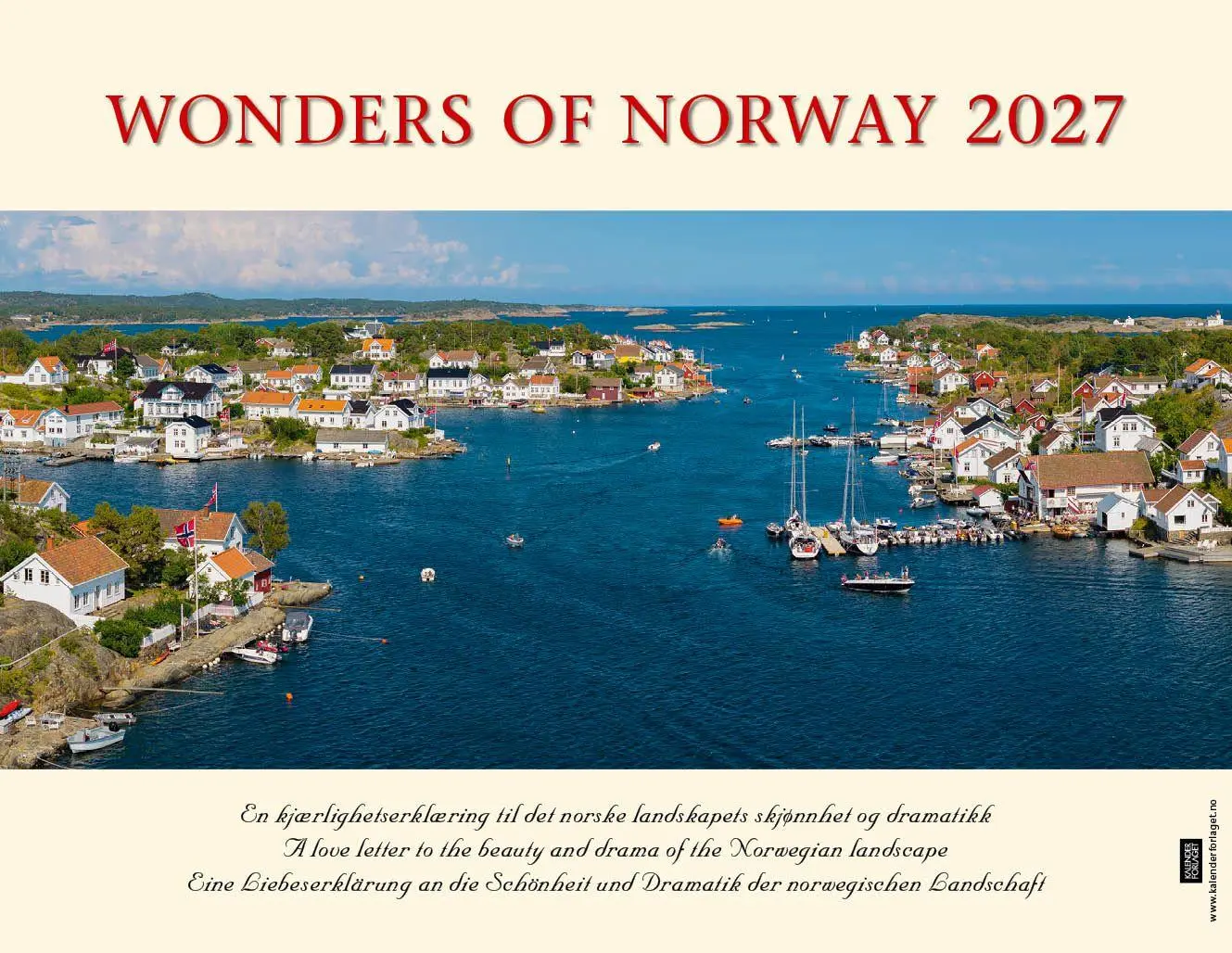 Cover: 9783930232253 | Panorama Norwegen 2027 Tischkalender | Kalenderforlaget | Kalender