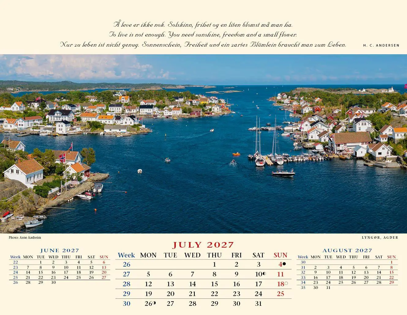 Bild: 9783930232253 | Panorama Norwegen 2027 Tischkalender | Kalenderforlaget | Kalender