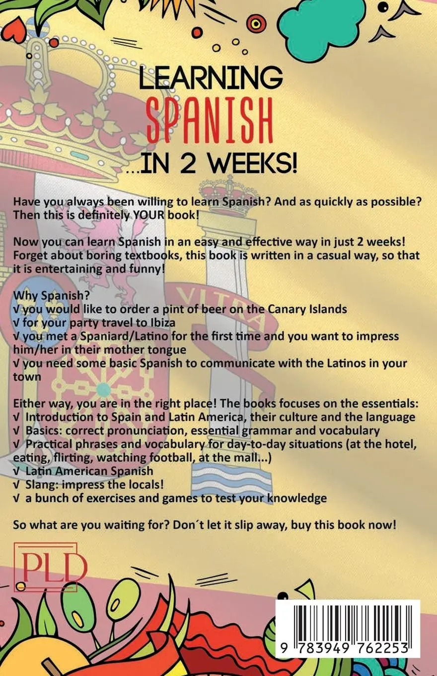 Rückseite: 9783949762253 | Learning Spanish for adults made easy... in 2 weeks! | Leo Babel