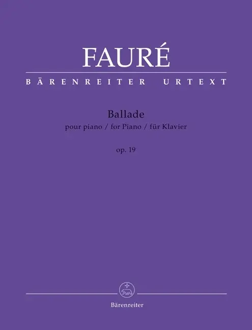 Cover: 9790006542253 | Ballade Op.19 | Bärenreiter Urtext | Gabriel Fauré | Buch | 2019