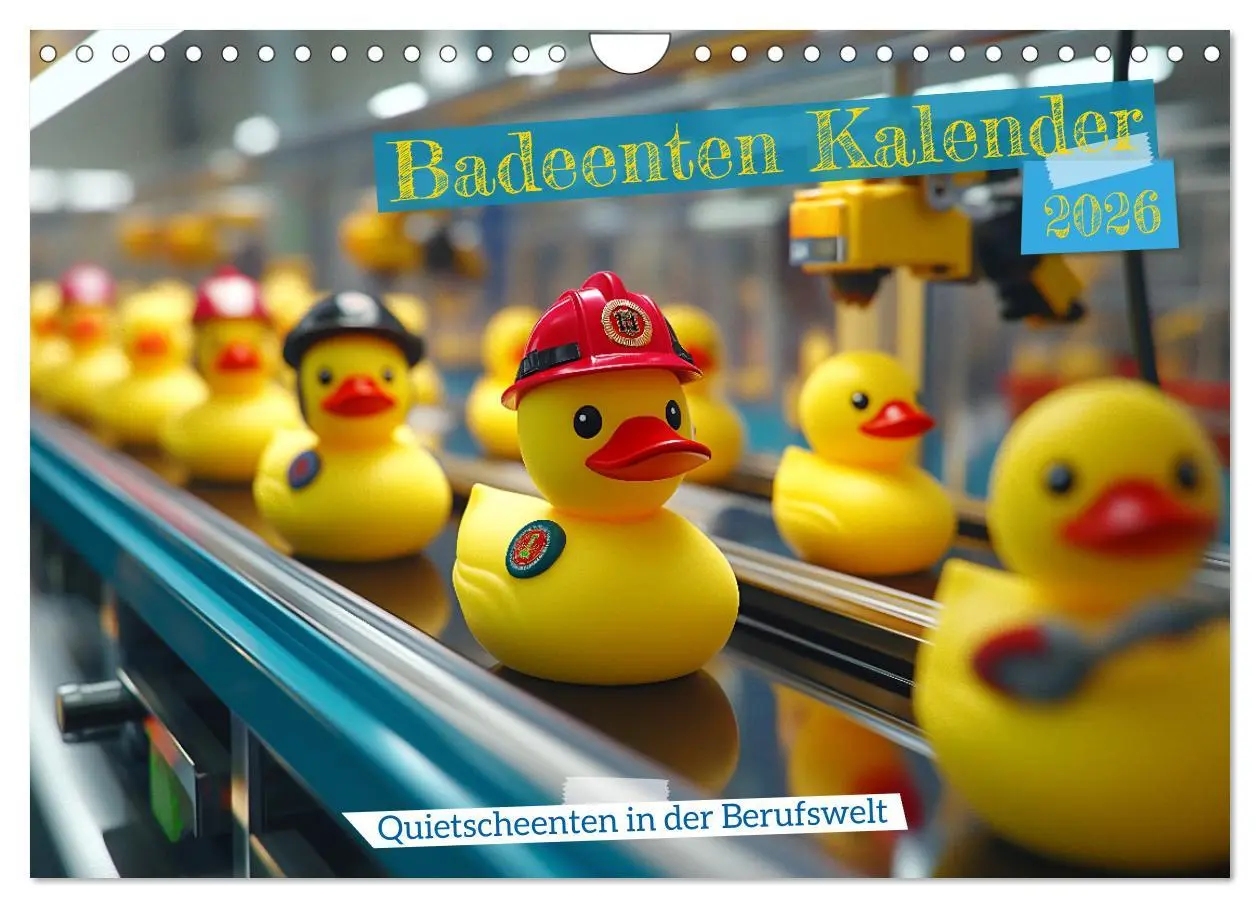Cover: 9783457312353 | Badeenten Kalender - Quietscheenten in der Berufswelt (Wandkalender...