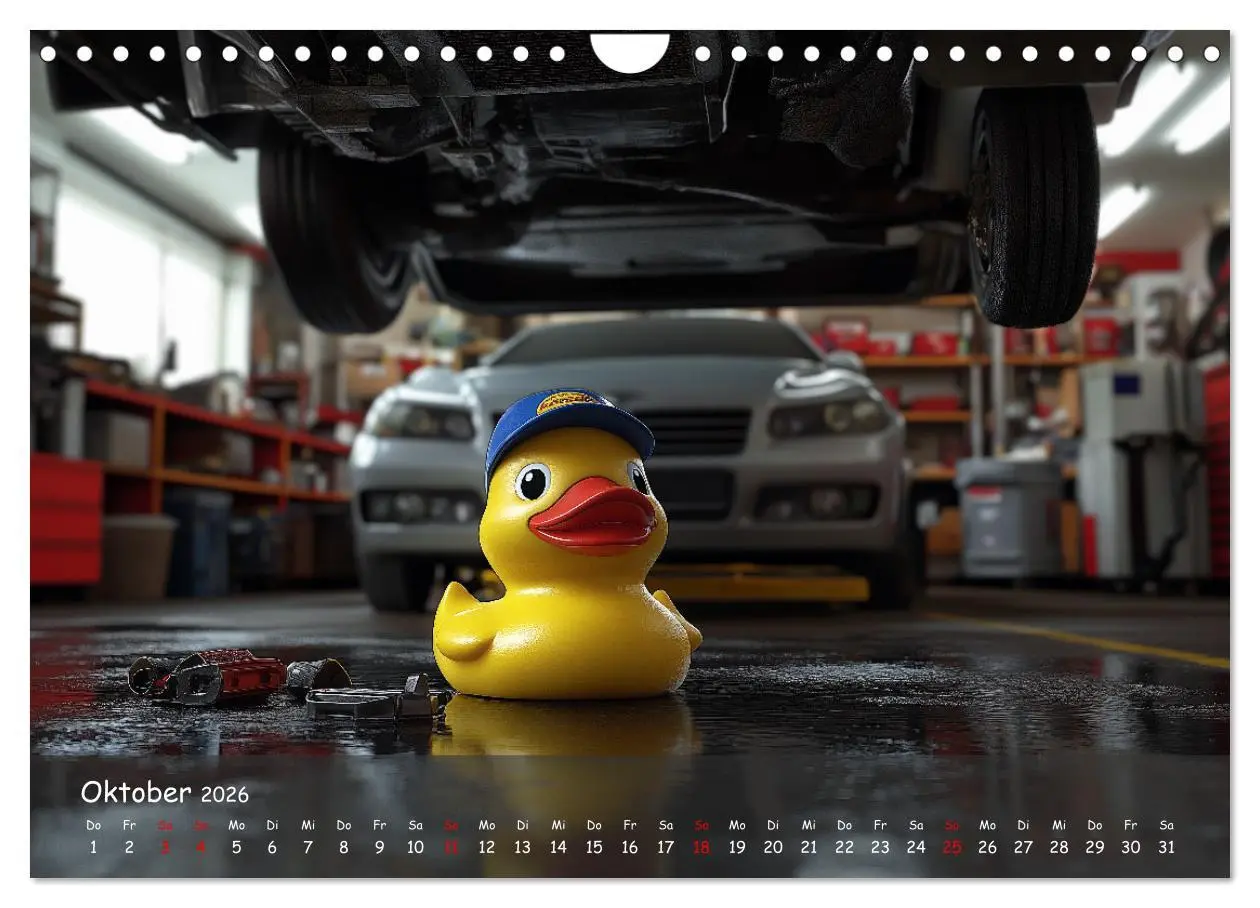Bild: 9783457312353 | Badeenten Kalender - Quietscheenten in der Berufswelt (Wandkalender...